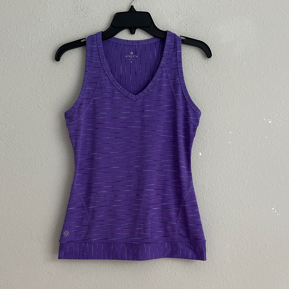 Athleta purple tank top small